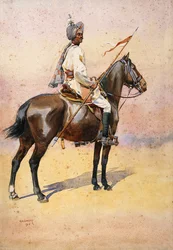 Jodphur Sardar Risala, Ratore Rajput, ilustración para 